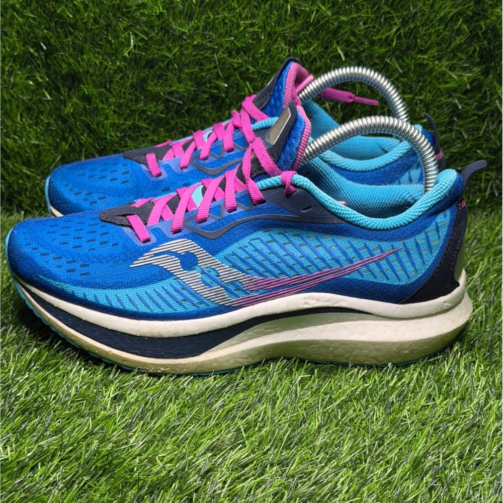 Saucony Endorphin Speed 2 Womens Running Shoes Blue Pink S10688-30 Size 8.5
